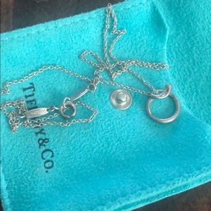Tiffany letter O necklace